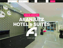 Tablet Screenshot of hotel-aranjuez.com